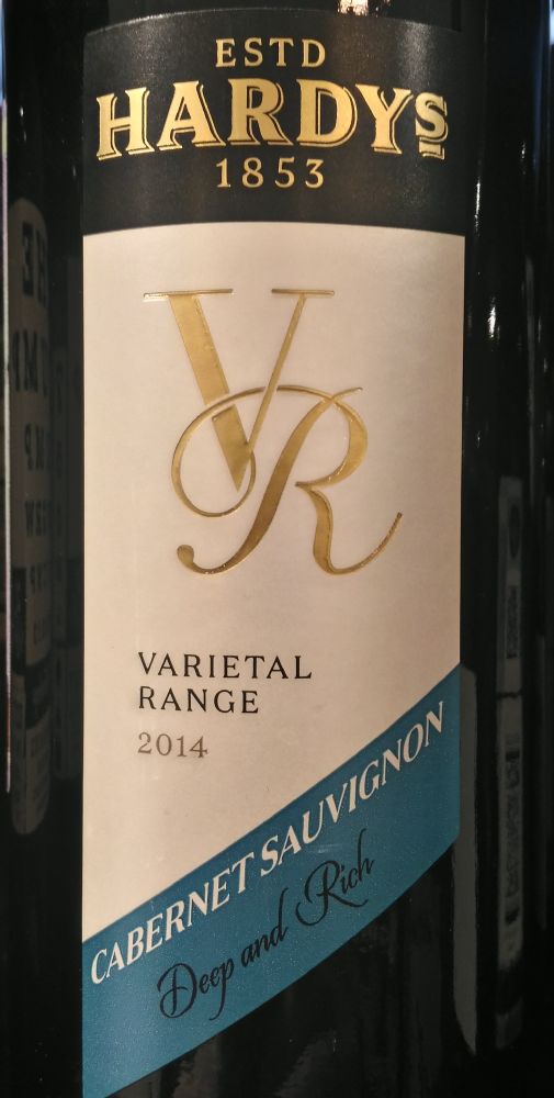 Thomas Hardy & Sons VR Varietal Range Cabernet Sauvignon 2014, Основная, #5057