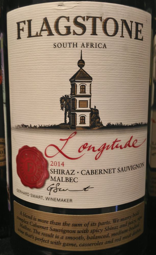 Accolade Wines South Africa Ltd FLAGSTONE Longitude Shiraz Cabernet Sauvignon Malbec 2014, Основная, #5061