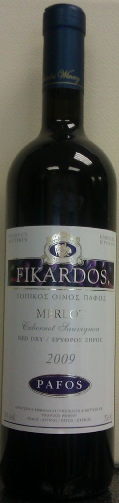 Fikardos Winery Merlot 2009, Лицевая, #520