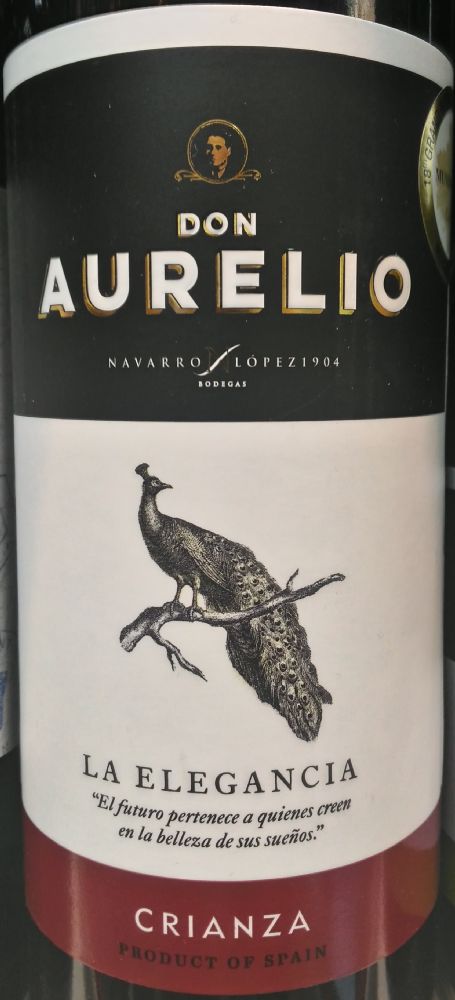 Bodegas Navarro López S.L. Don Aurelio La Elegancia Crianza DO Valdepeñas 2013, Основная, #5237