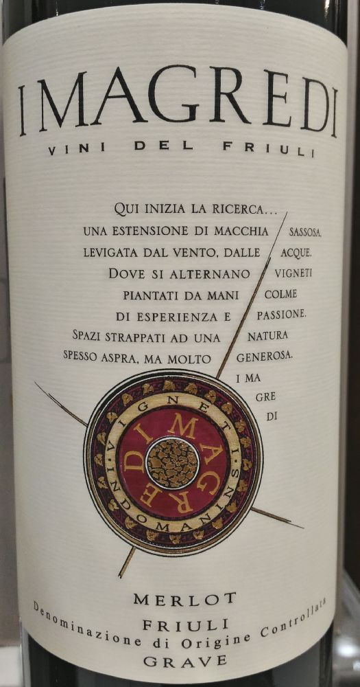 I Magredi di Michelangelo Tombacco & C. S.a.s. Merlot Friuli Grave DOC 2015, Основная, #5303