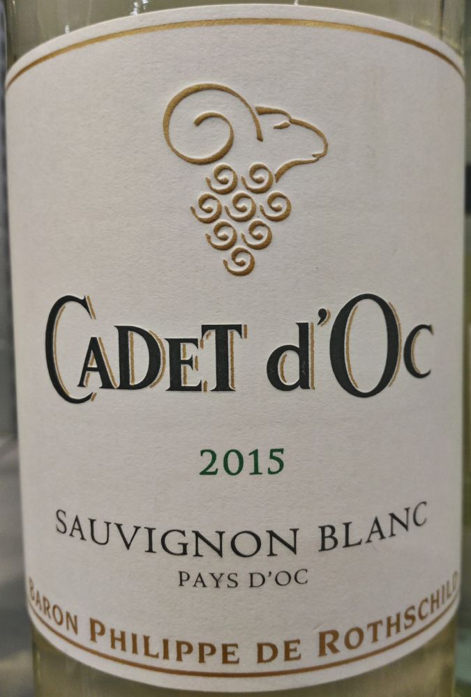 Baron Philippe de Rothschild S.A. Cadet d'Oc Sauvignon Blanc Pays d'Oc IGP 2015, Основная, #5340