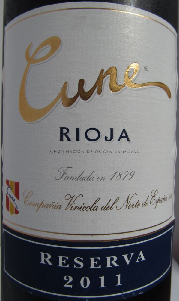 Compañía Vinícola del Norte de España S.A. Cune Reserva DOCa Rioja 2011, Основная, #5394