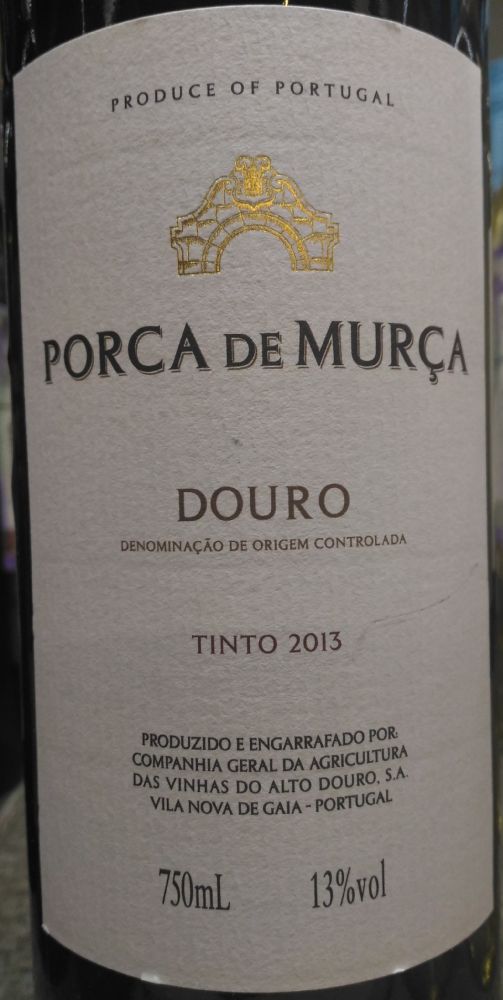 Real Companhia Velha S.A. Porca de Murça DOP Douro 2013, Основная, #5423