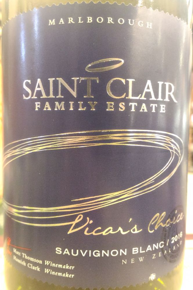Saint Clair Family Estate Vicar’s Choice Sauvignon Blanc Marlborough 2016, Основная, #5444