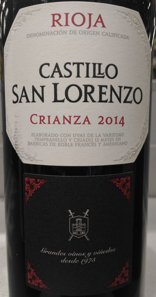 Castillo San Lorenzo S.A. Crianza DOCa Rioja 2014, Основная, #5454