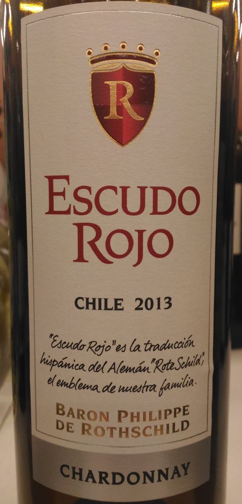 Baron Philippe de Rothschild Maipo Chile S.p.A. Escudo Rojo Chardonnay 2013, Основная, #5489