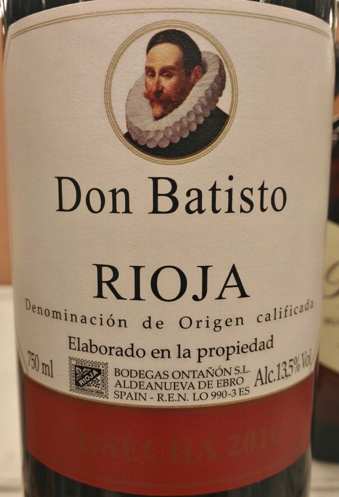 Bodegas Ontañón S.L. Don Batisto DOCa Rioja 2016, Основная, #5587