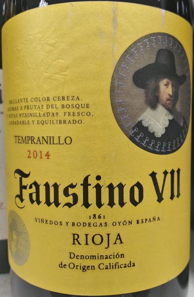 Bodegas Faustino S.L. Faustino VII Tempranillo DOCa Rioja 2014, Основная, #5703