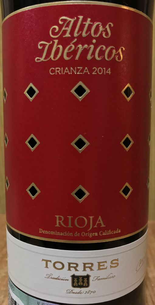 Soto de Torres S.L. Altos Ibéricos Crianza DOCa Rioja 2014, Основная, #5819