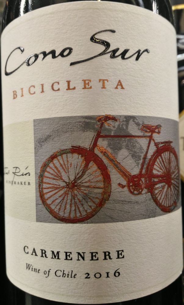 Viña Cono Sur S.A. BICICLETA Carménère 2016, Основная, #5935