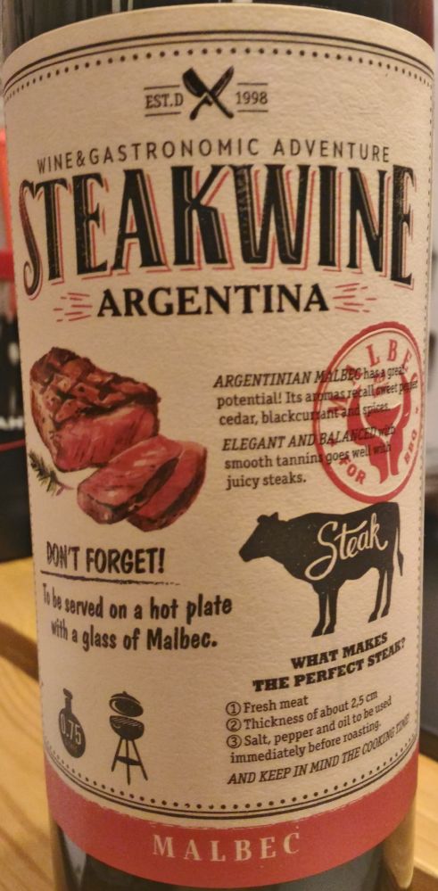 Grupo Peñaflor S.A. Steakwine Malbec БГ, Основная, #5951