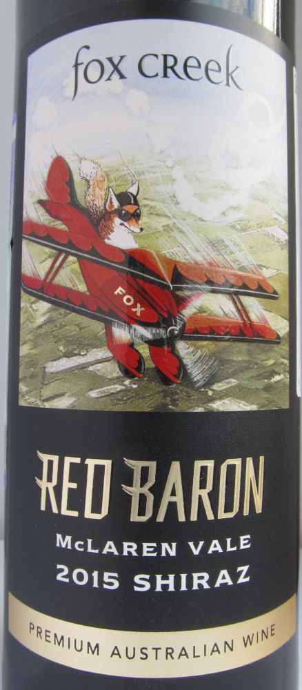 Fox Creek Wines Red Baron Shiraz McLaren Vale 2015, Основная, #5960