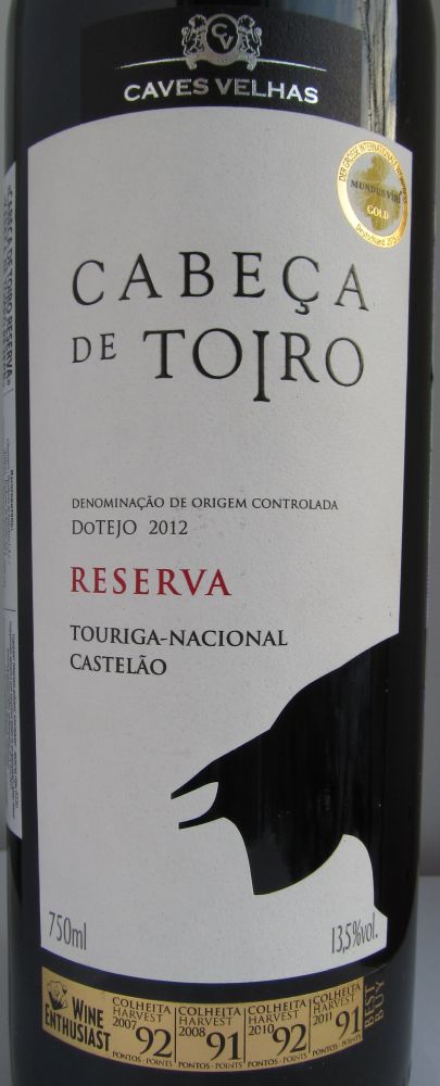 Enoport - Produção de Bebidas S.A. Сaves Velhas Cabeça de Toiro Reserva DOP DoTejo 2012, Основная, #5986