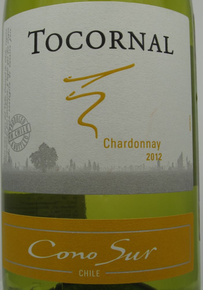 Viña Cono Sur S.A. Tocornal Chardonnay 2012, Лицевая, #601