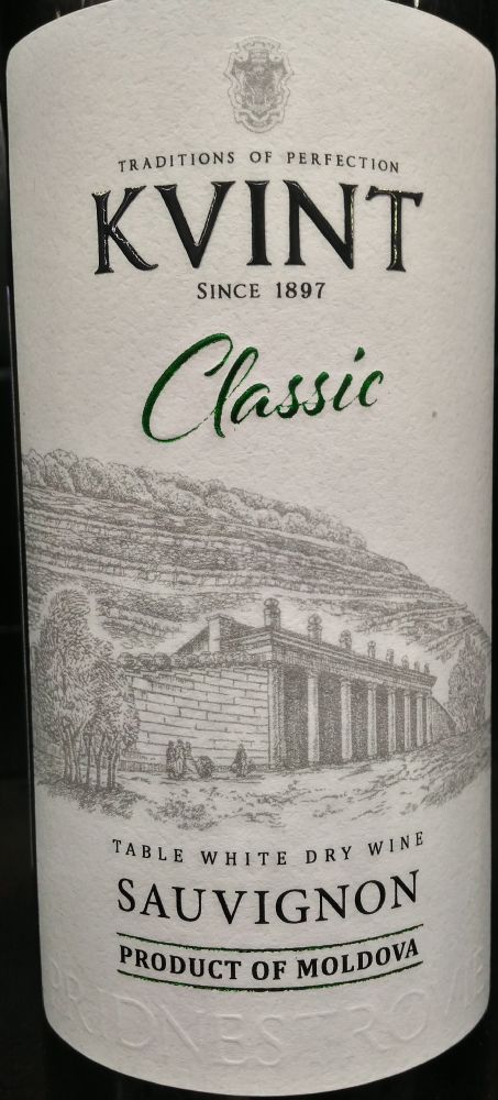 ЗАО "Тираспольский винно-коньячный завод "KVINT" Classic Sauvignon Blanc БГ, Основная, #6074