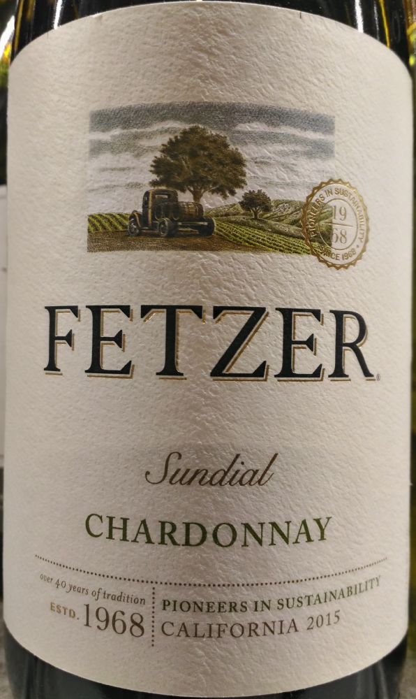 Fetzer Vineyards Sundial Chardonnay 2015, Основная, #6151