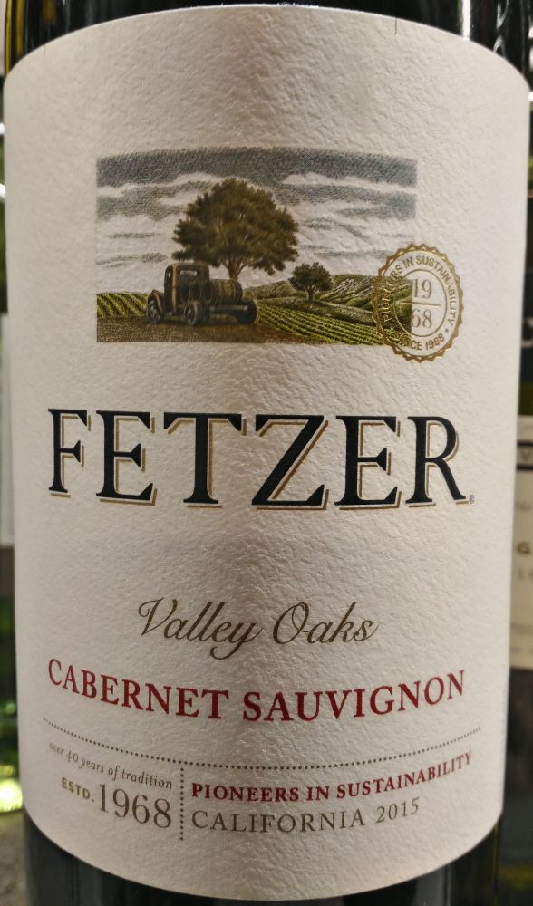 Fetzer Vineyards Valley Oaks Cabernet Sauvignon 2015, Основная, #6155