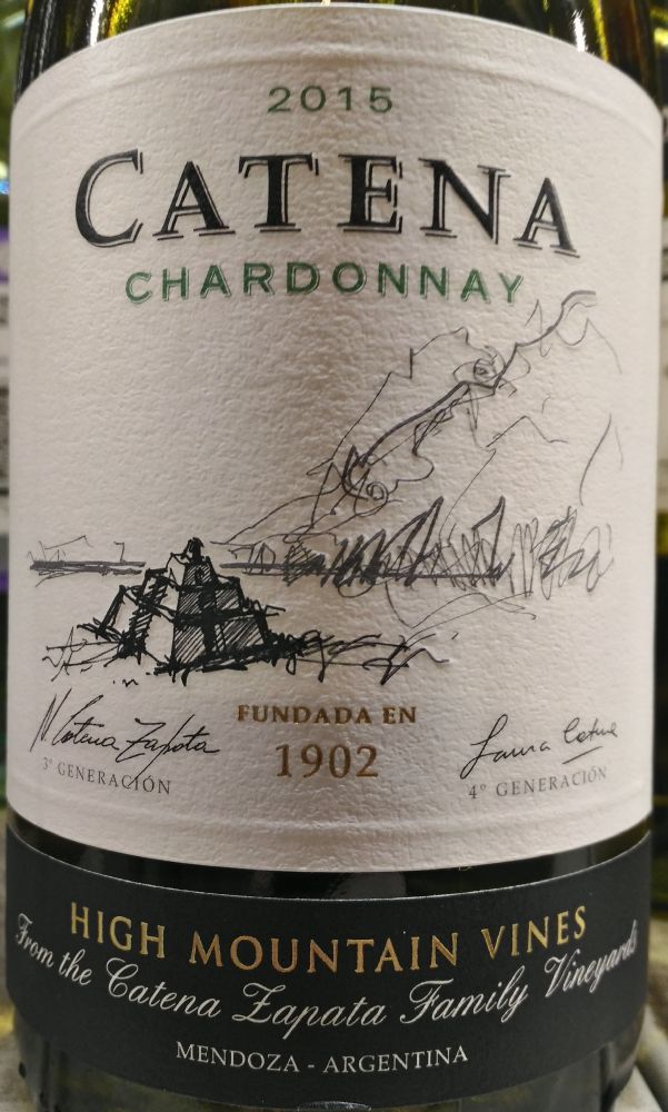 Bodegas Catena Zapata S.A. High Mountain Vines Chardonnay 2015, Основная, #6160