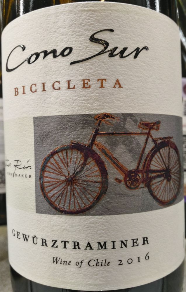 Viña Cono Sur S.A. BICICLETA Gewürztraminer 2016, Основная, #6201