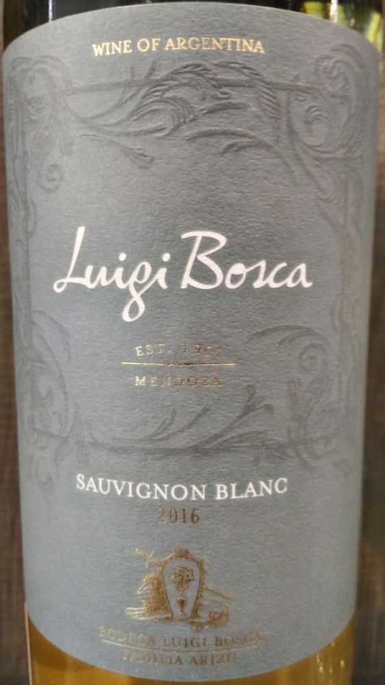 Leoncio Arizu S.A. Luigi Bosca Sauvignon Blanc 2016, Основная, #6281