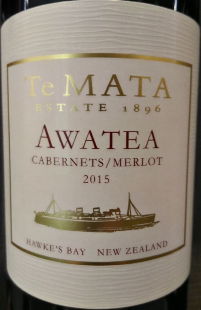 Te Mata Estate Winery Ltd Awatea Cabernet Sauvignon Merlot Hawke’s Bay 2015, Основная, #6309