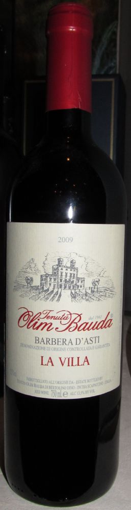 Tenuta Olim Bauda LA VILLA Barbera d'Asti DOCG 2009, Основная, #639