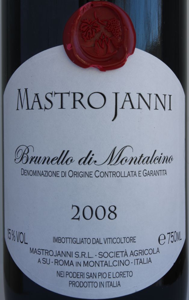 Mastrojanni S.r.l. Brunello di Montalcino DOCG 2008, Основная, #6396