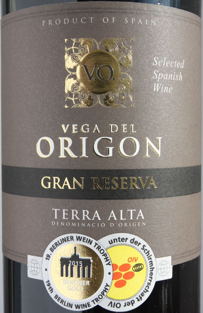 Reserva de la Tierra S.L. Vega del Origon Gran Reserva DO Terra Alta 2009, Основная, #6512