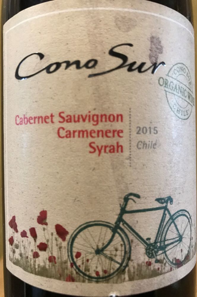 Viña Cono Sur S.A. Organic Wine Cabernet Sauvignon Carménère Syrah 2015, Основная, #6534