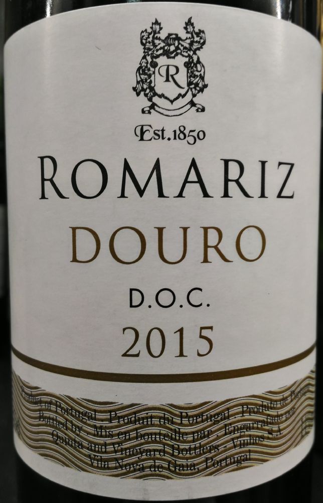 Quinta and Vineyard Bottlers Vinhos S.A. Romariz DOP Douro 2015, Основная, #6602