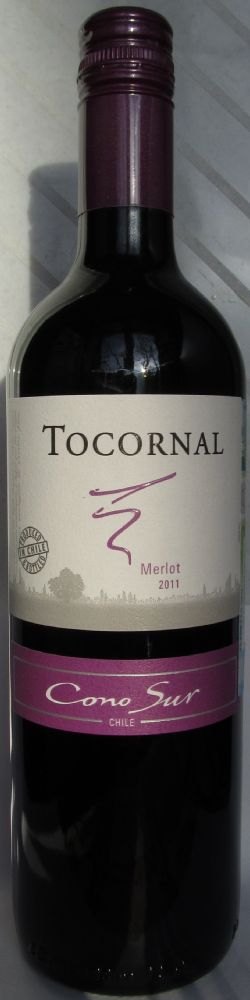 Viña Cono Sur S.A. Tocornal Merlot 2011, Лицевая, #661