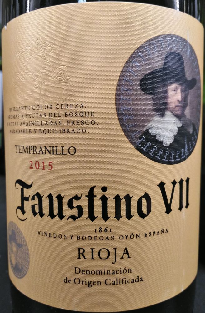 Bodegas Faustino S.L. Faustino VII Tempranillo DOCa Rioja 2015, Основная, #6612