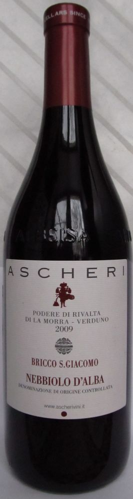 Cantine Ascheri Giacomo SAS Bricco San Giacomo Nebbiolo d'Alba DOC 2009, Основная, #671