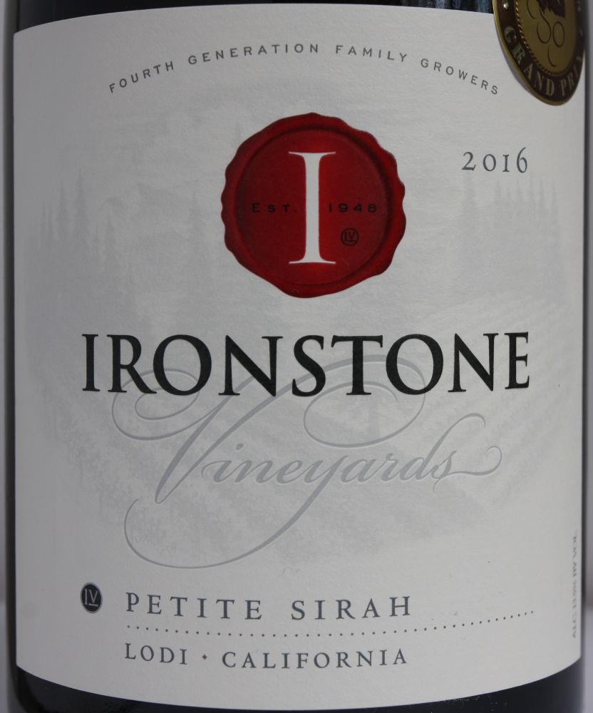 Ironstone Vineyards Petite Sirah AVA Lodi 2016, Основная, #6711
