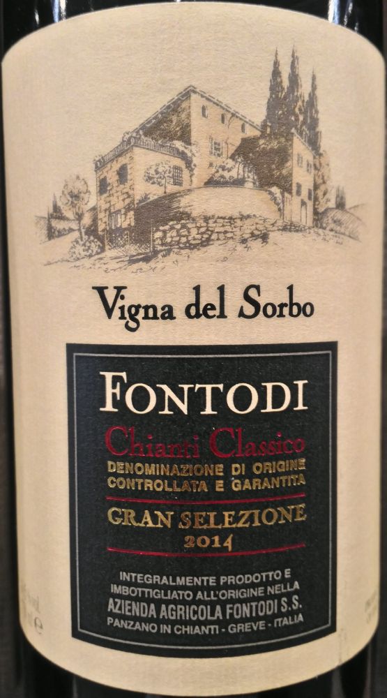 Azienda Agricola Fontodi di Giovanni e Marco Manetti S.S. Vigna del Sorbo Chianti Classico Gran Selezione DOCG 2014, Основная, #6728