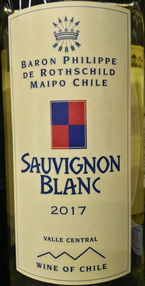 Baron Philippe de Rothschild Maipo Chile S.p.A. Sauvignon Blanc 2017, Основная, #6770