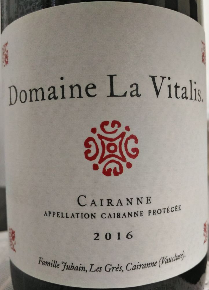 Domaine La Vitalis Cairanne AOC/AOP 2016, Основная, #6796