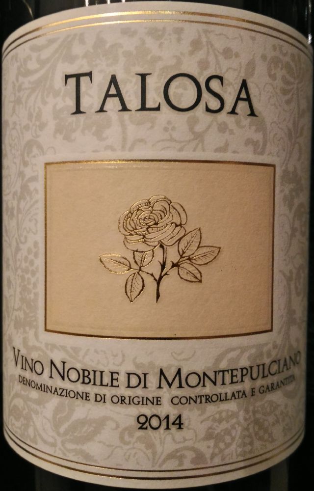 Fattoria Della Talosa Società Agricola a r.l. Vino Nobile di Montepulciano DOCG 2014, Основная, #6875