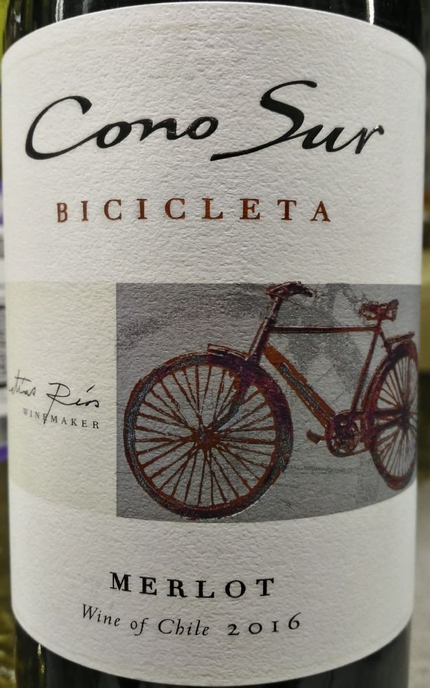 Viña Cono Sur S.A. BICICLETA Merlot 2016, Основная, #6903