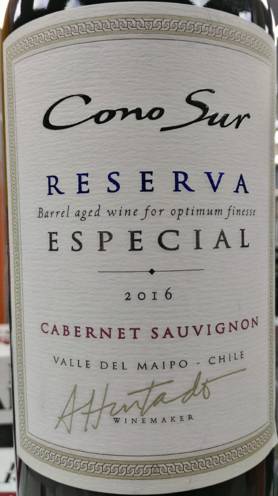 Viña Cono Sur S.A. Reserva Especial Cabernet Sauvignon 2016, Основная, #6976