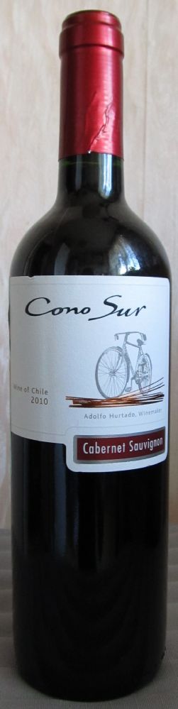 Viña Cono Sur S.A. BICICLETA Cabernet Sauvignon 2010, Лицевая, #7