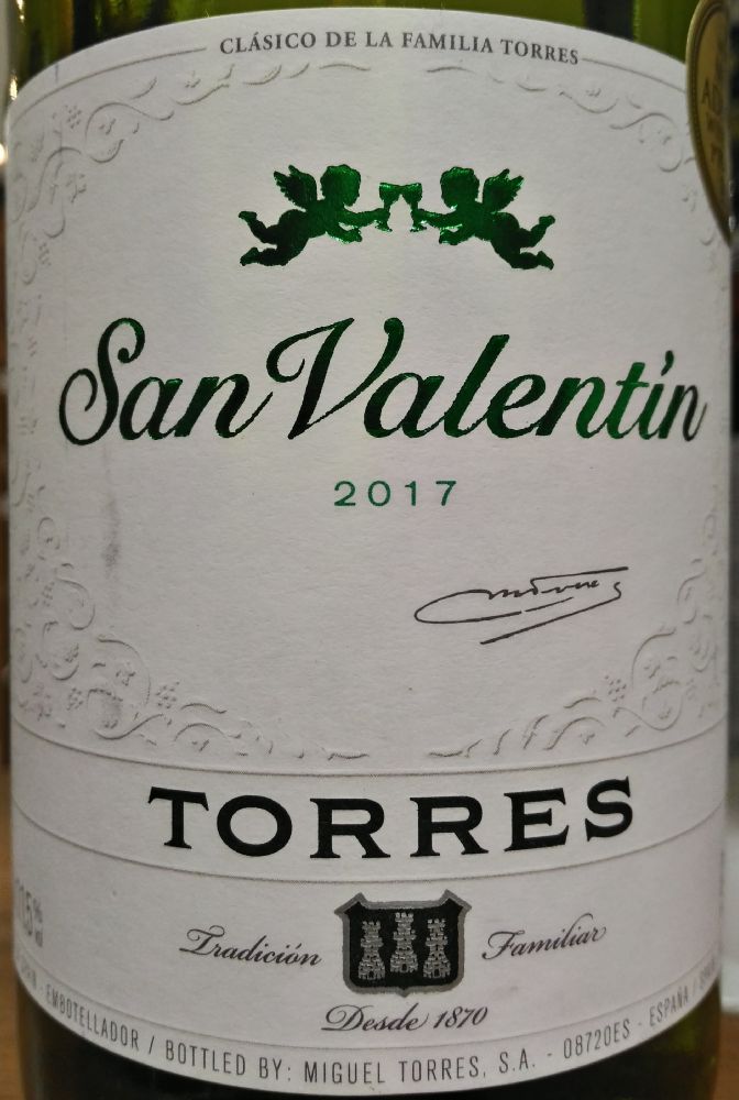 Miguel Torres S.A. San Valentín DO Cataluña 2017, Основная, #7026