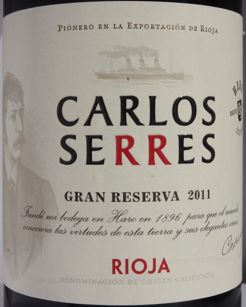 Bodegas Carlos Serres S.A. Gran Reserva DOCa Rioja 2011, Основная, #7055