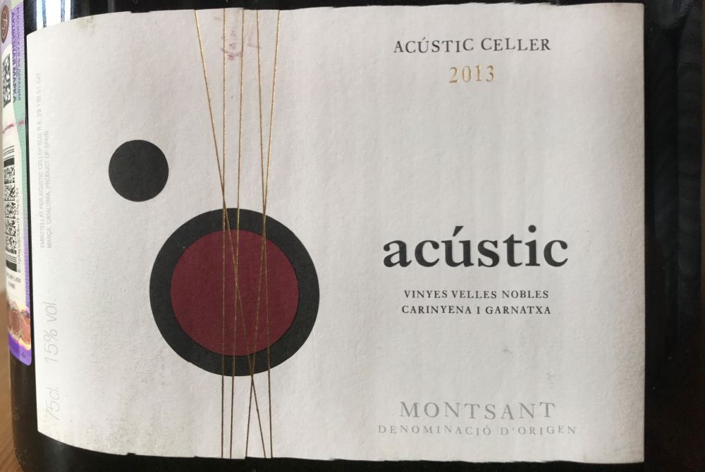 Acústic Celler SLU acústic Carinyena Garnatxa DO Montsant 2013, Основная, #7075