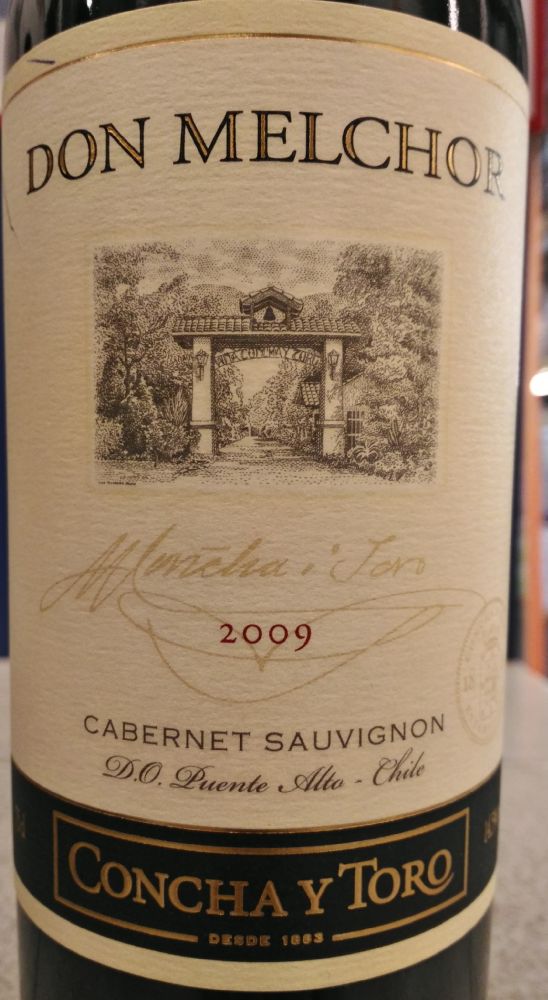 Viña Concha y Toro S.A. DON MELCHOR Cabernet Sauvignon Puente Alto 2009, Основная, #7082