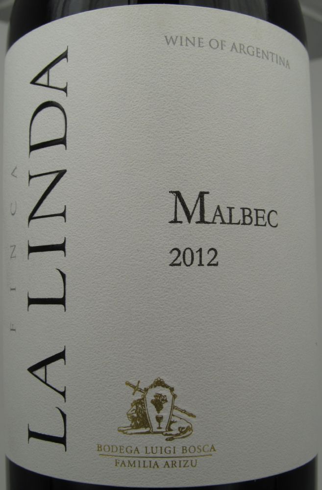 Leoncio Arizu S.A. Malbec Finca La Linda 2012, Основная, #711