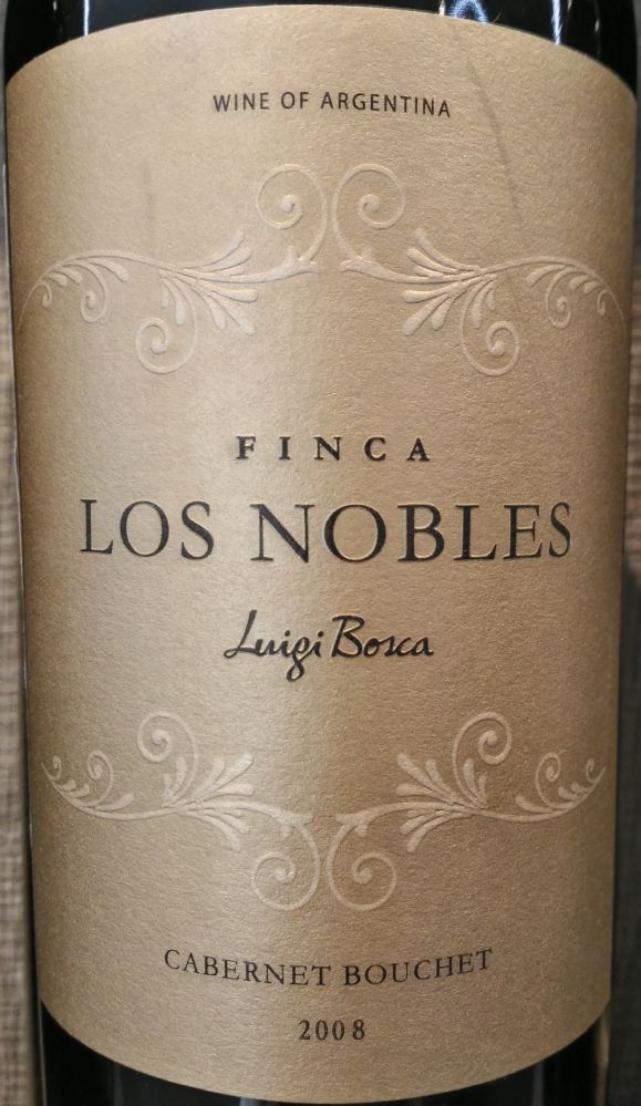 Leoncio Arizu S.A. Luigi Bosca Finca Los Nobles Cabernet Sauvignon Bouchet 2008, Основная, #7136