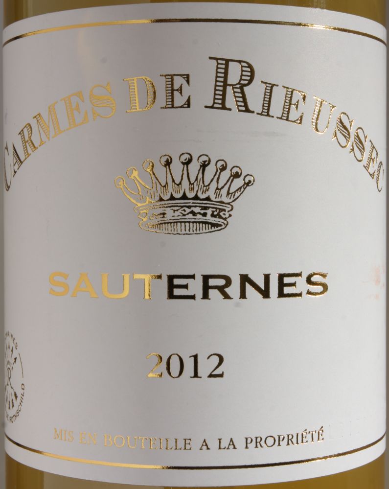 Société du Château Rieussec SAS Carmes de Rieussec Sauternes AOC/AOP 2012, Основная, #7182