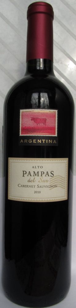 Finca Austral S.A. Alto PAMPAS del Sur Cabernet Sauvignon 2010, Лицевая, #728